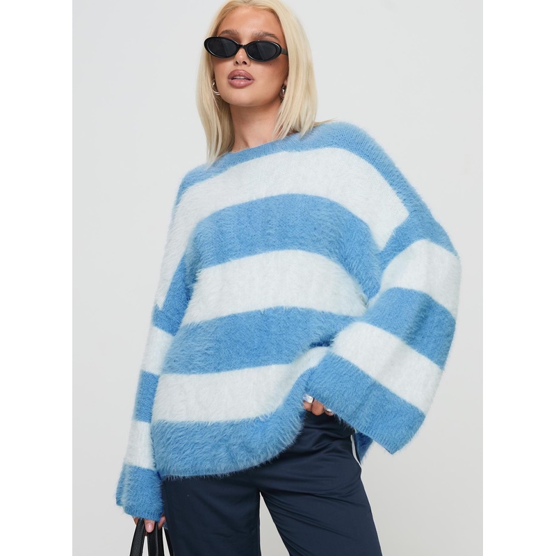 Pomeline Knit Jumper Blue / White