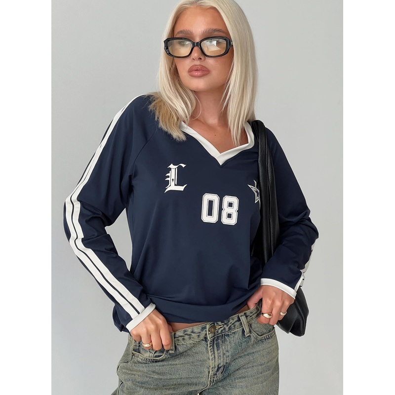 Spectate Top Long Sleeve Navy