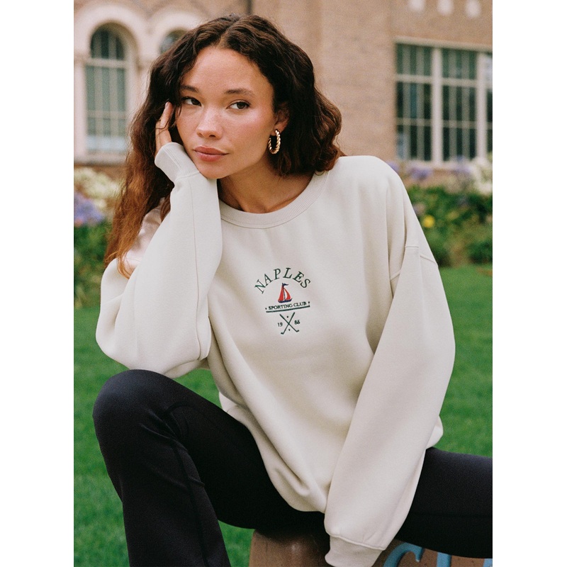 Dream Fleece Classic Crewneck Sweater Beige