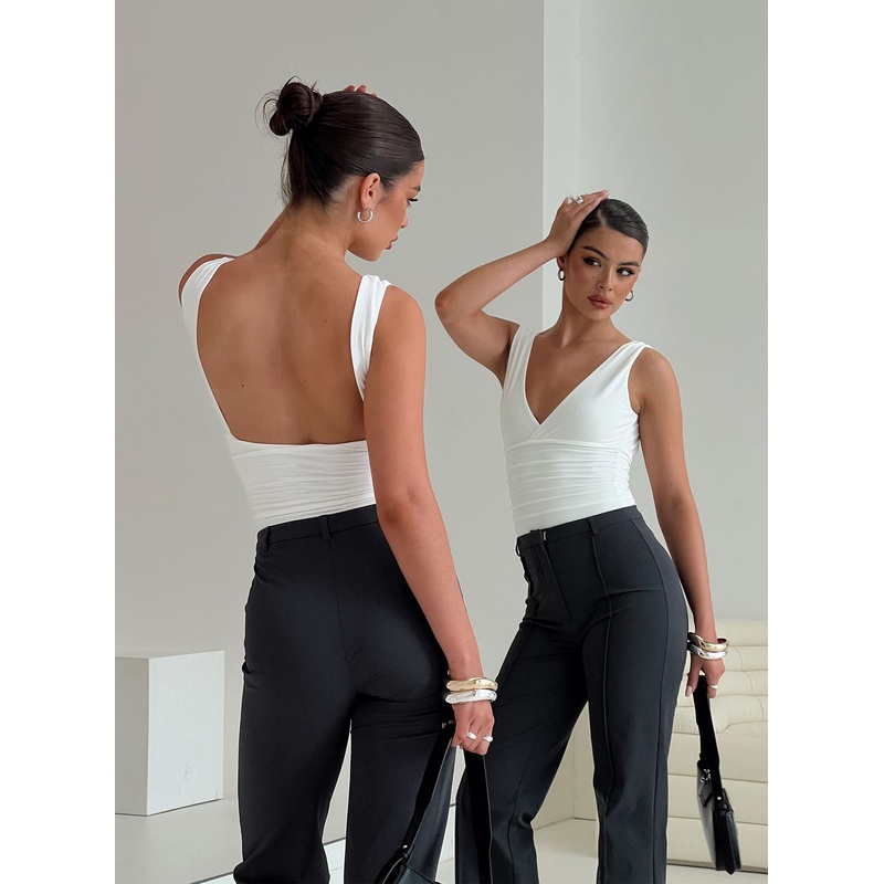 Klaude Bodysuit White