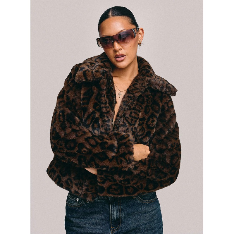 Popstar Jacket Chocolate Cheetah