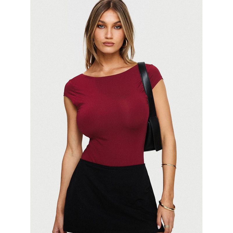 Fresno Bodysuit Burgundy