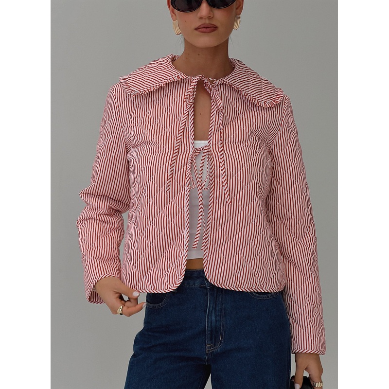 Jaskier Jacket Red / White Stripe