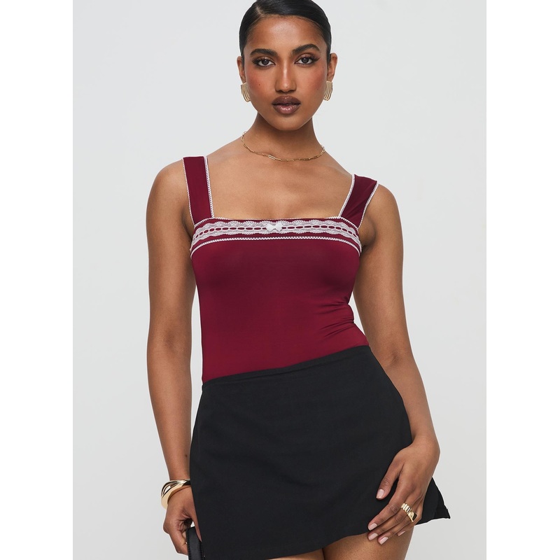 Keating Bodysuit Burgundy