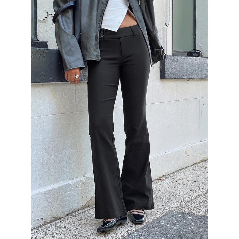 Kinkirk Flared Pants Black Tall