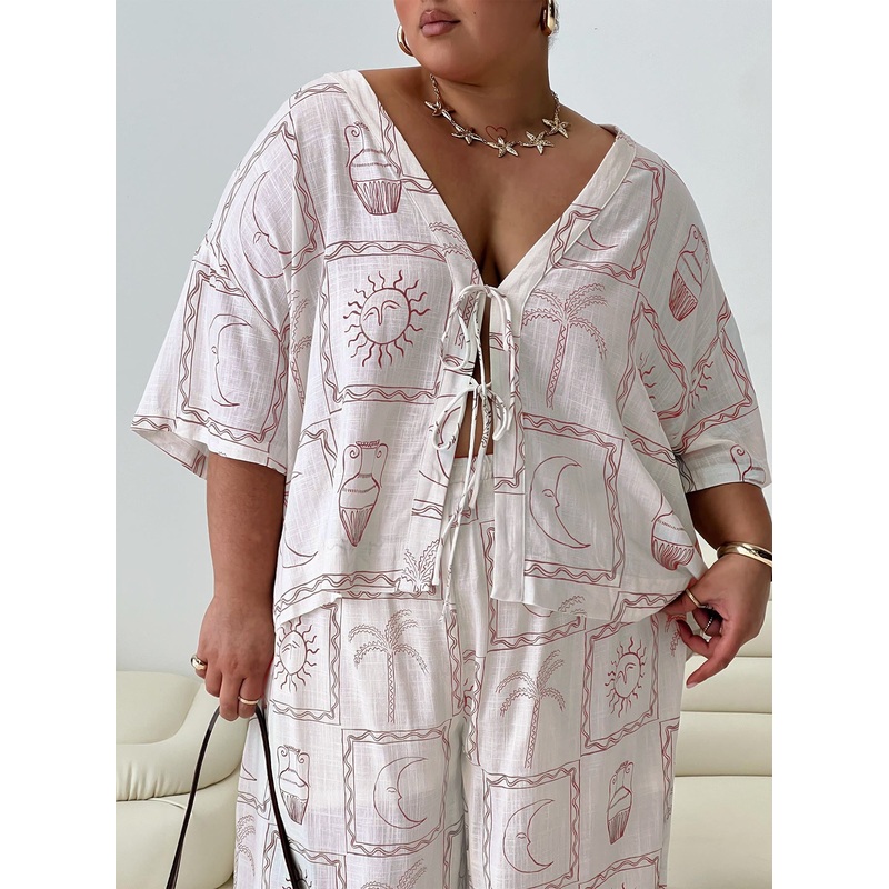 Sun Dream Shirt Cream / Multi Curve