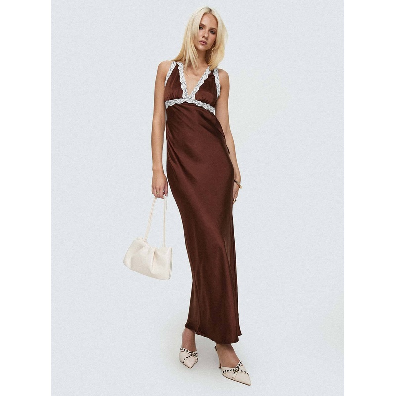 Natassja Maxi Dress Chocolate