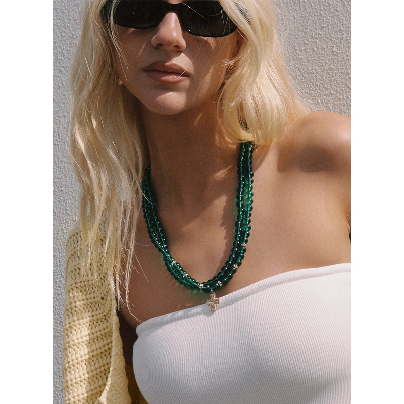 Klaude Necklace Green / Gold