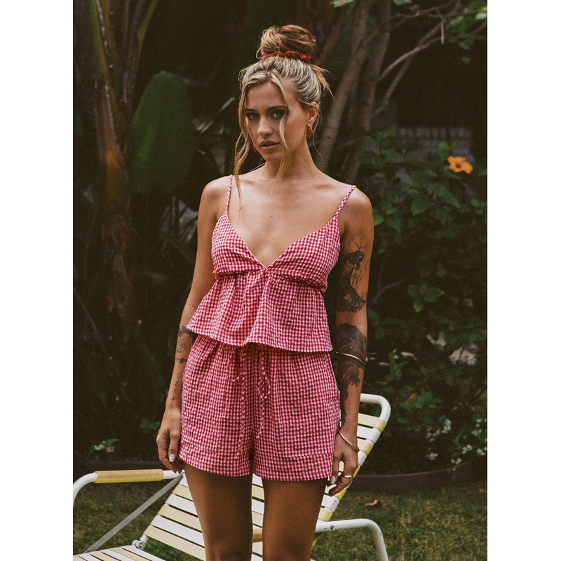 Lille Set Red Gingham
