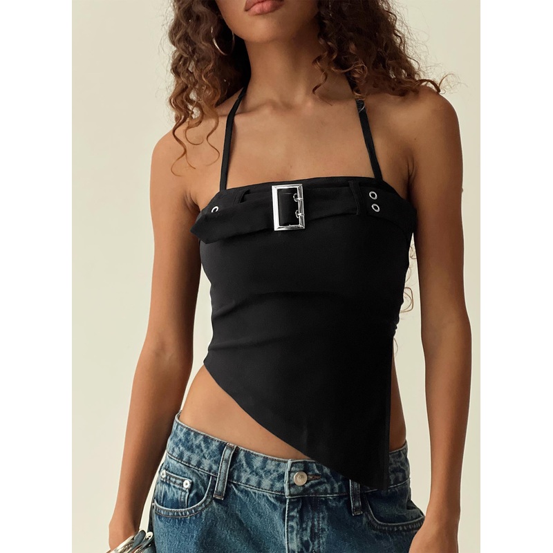 Lupita Halter Top Black