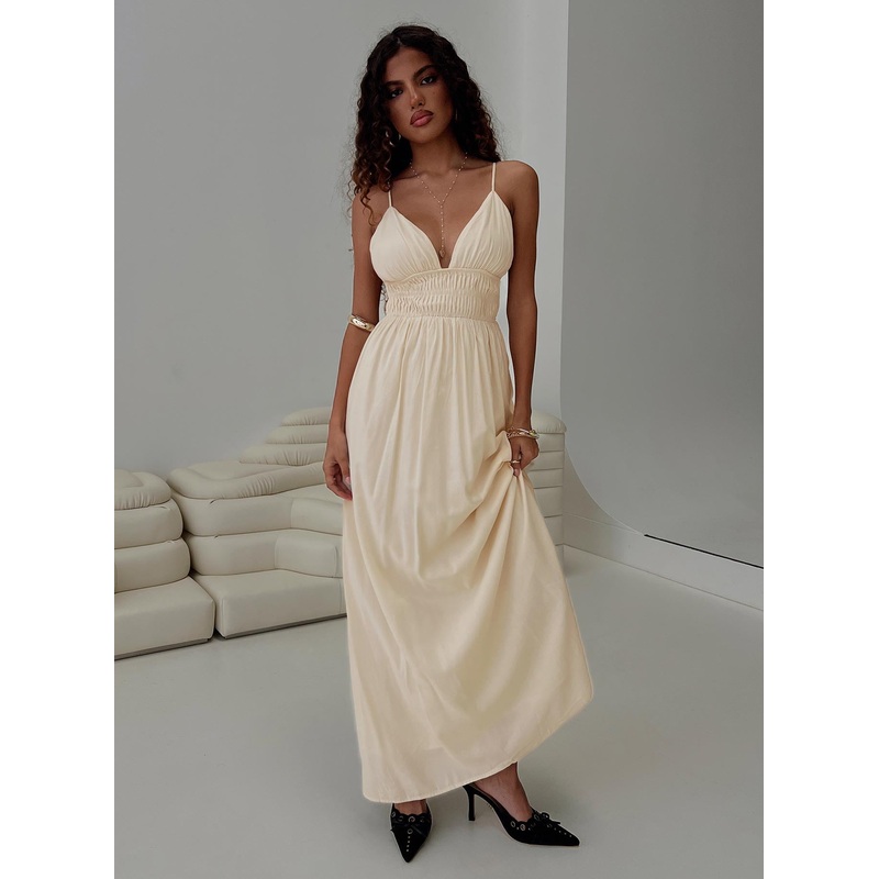 Maysen Maxi Dress Cream