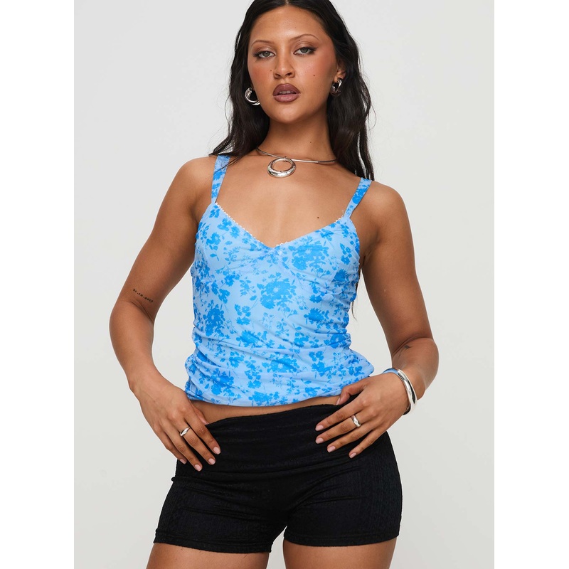 Attention On Me Top Blue