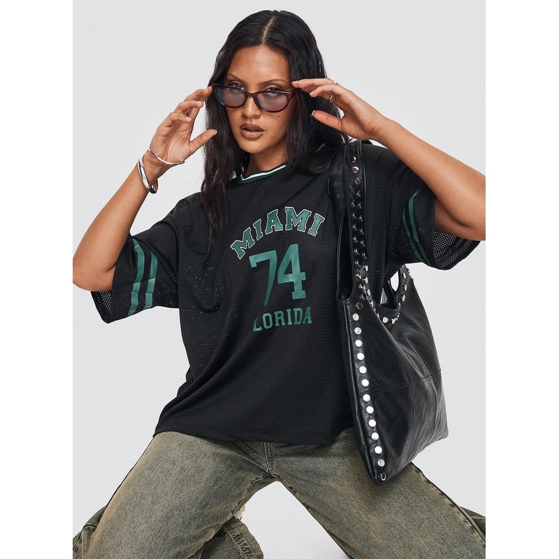 Miami 74 Top Black