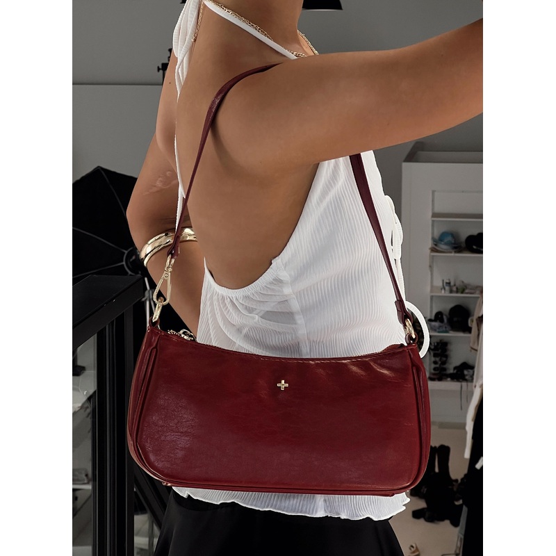 Piper Shoulder Bag Cherry Red