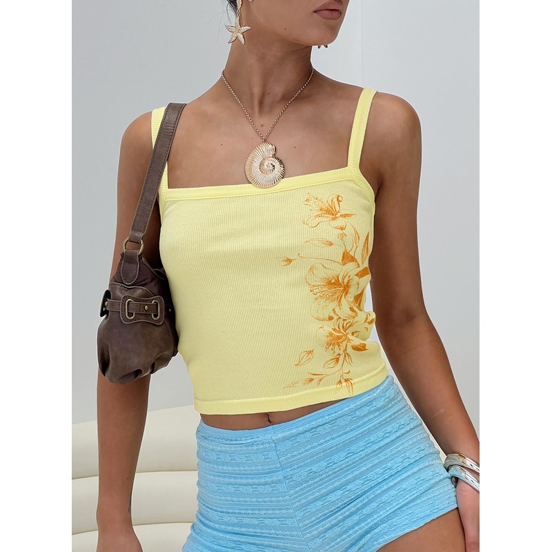 Solar Power Tank Top Yellow