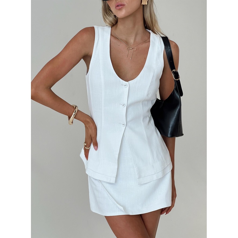 Springview Vest Top White