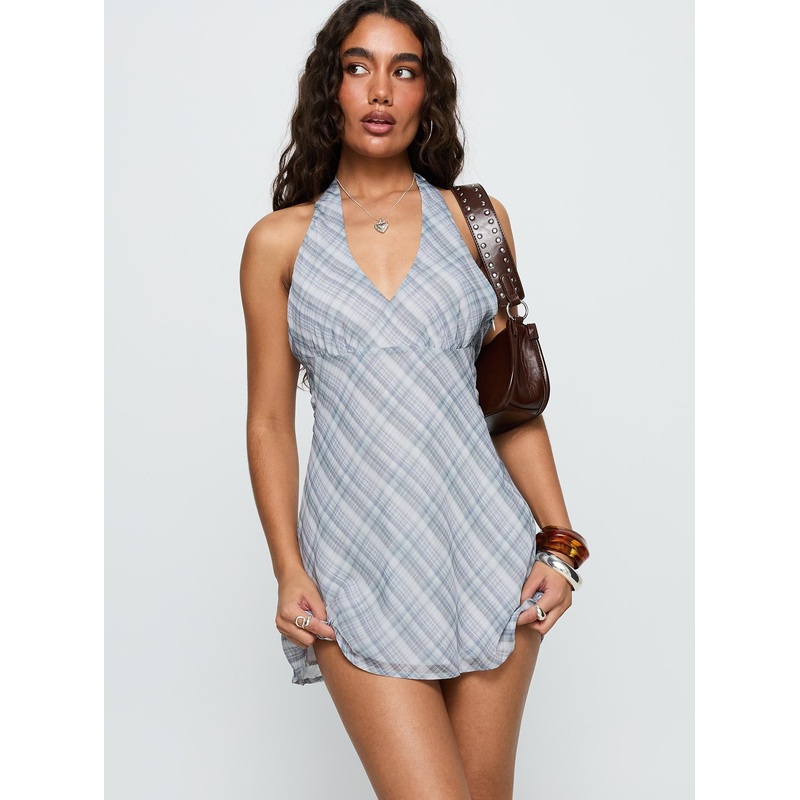Best Mistake Halter Mini Dress Multi