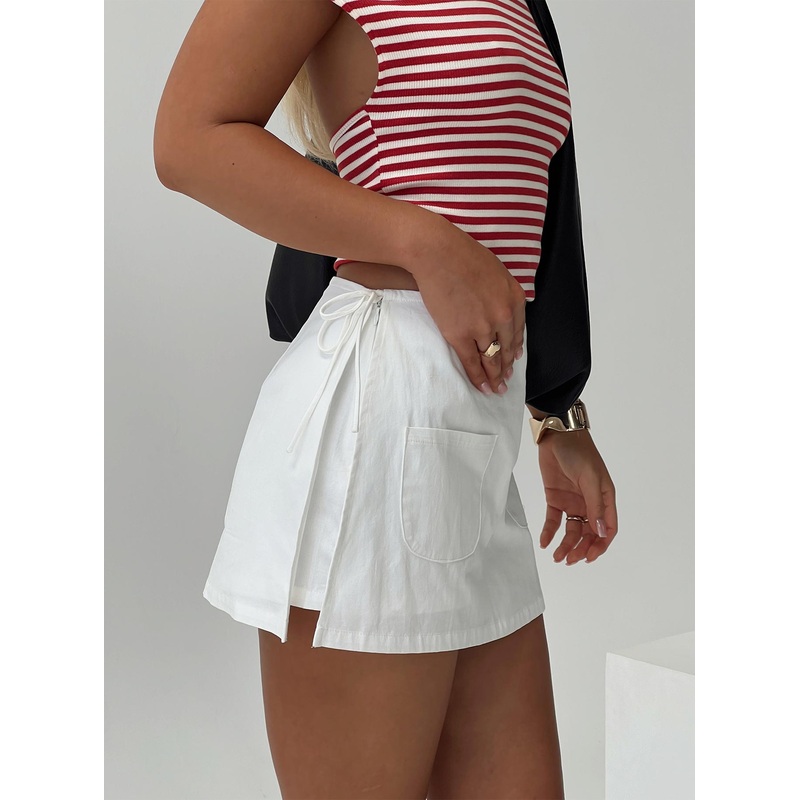 Gigi Wrap Skort White