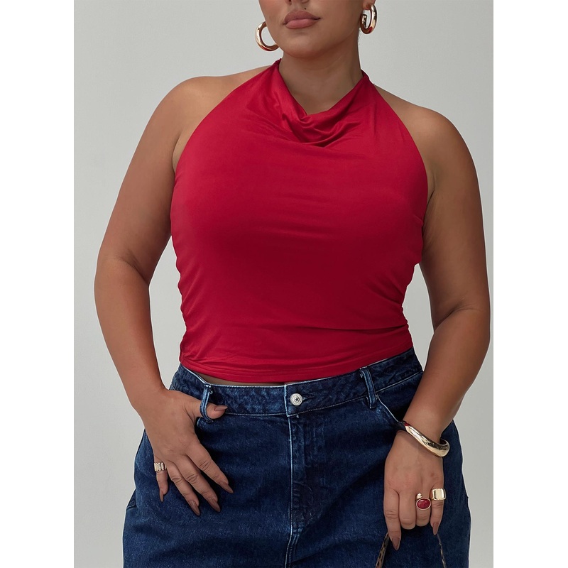 Imposter Top Cherry Red Curve