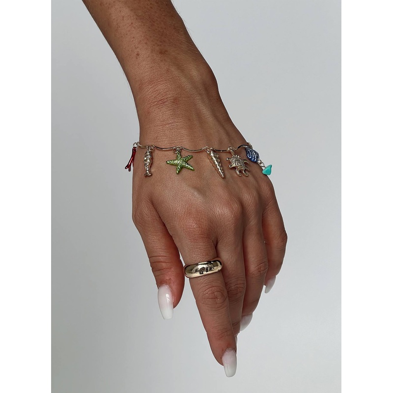 Aquata Charm Bracelet Gold