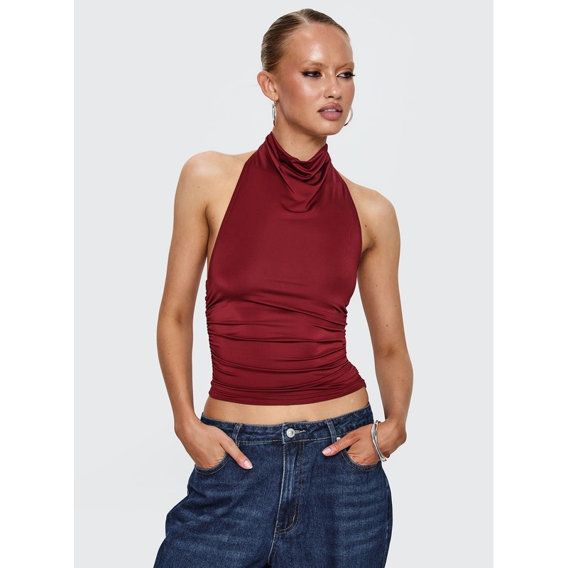 Giggle Top Burgundy