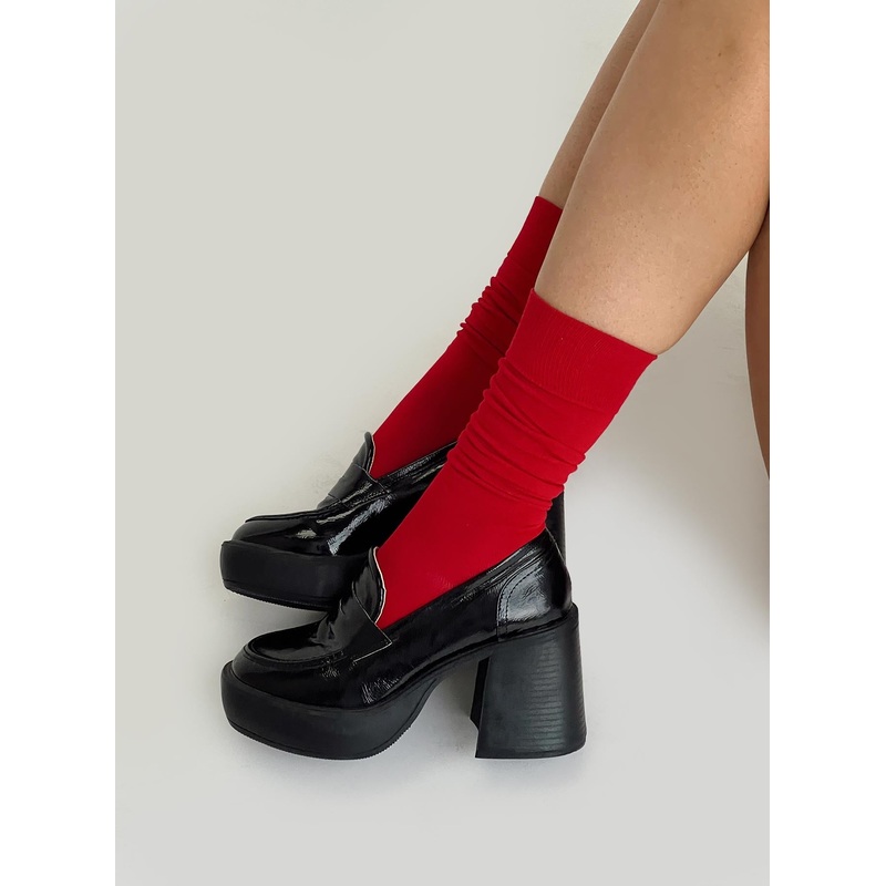 Idalia Socks Red