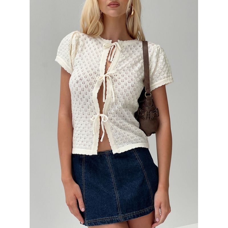 Mari Knit Top Cream