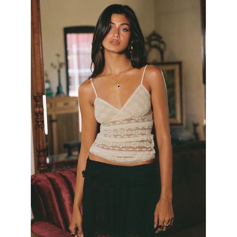 Orabela Lace Top Cream
