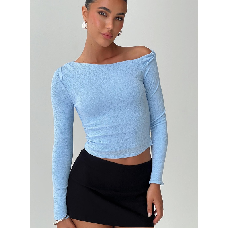 Malian Long Sleeve Top Blue