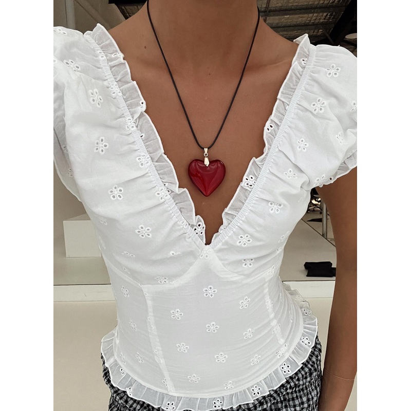 Wild Heart Necklace Gold / Red