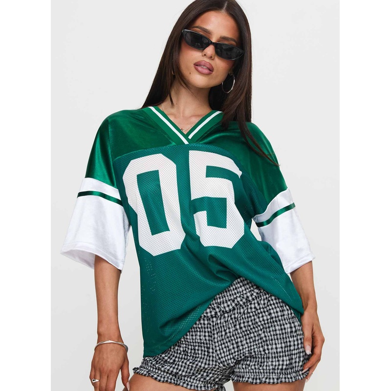 Kronwall Sports Jersey Top Green / White