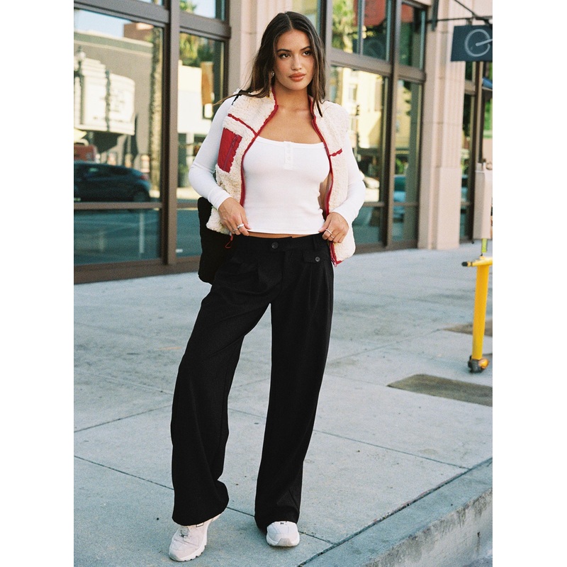 Sallon Low Rise Pants Black