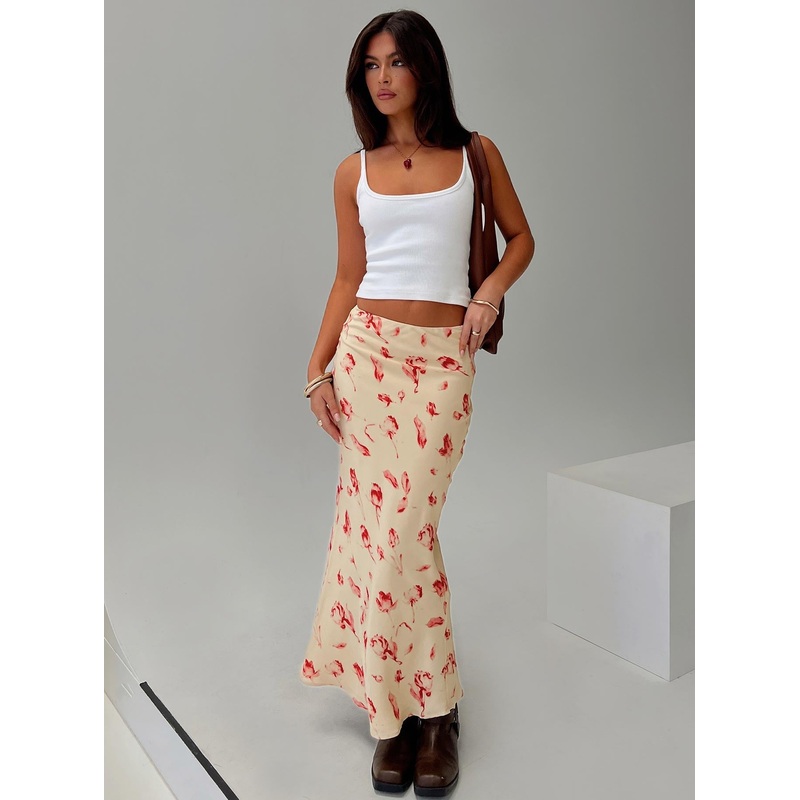Mangoes Maxi Skirt Cream