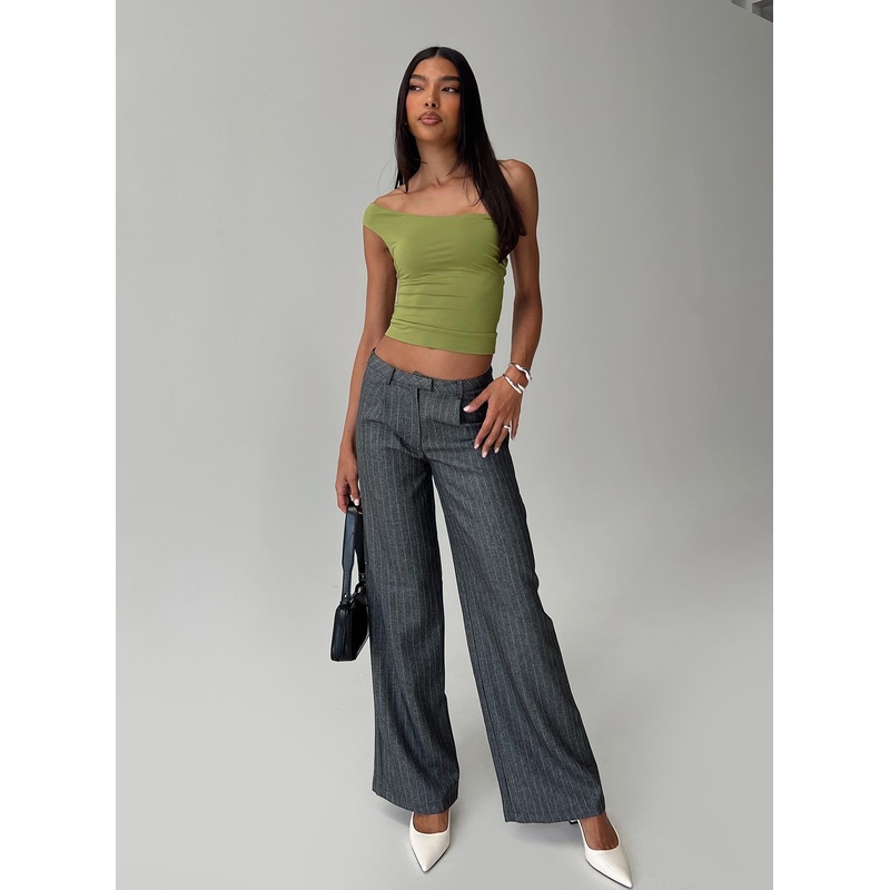 Broadcast Pants Grey Pinstripe