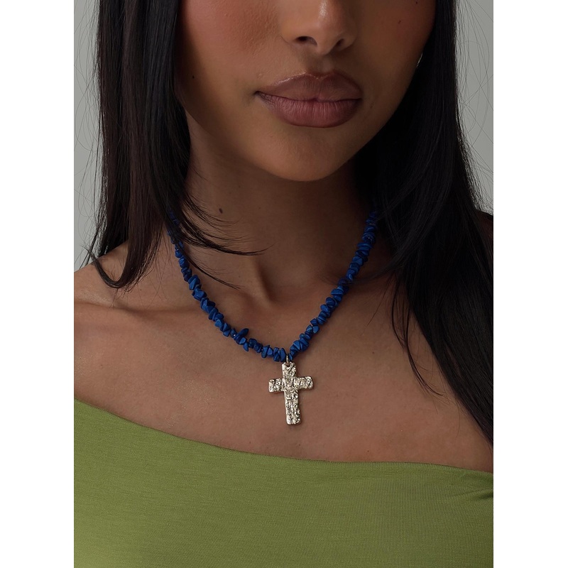 Get Lucky Necklace Blue / Gold