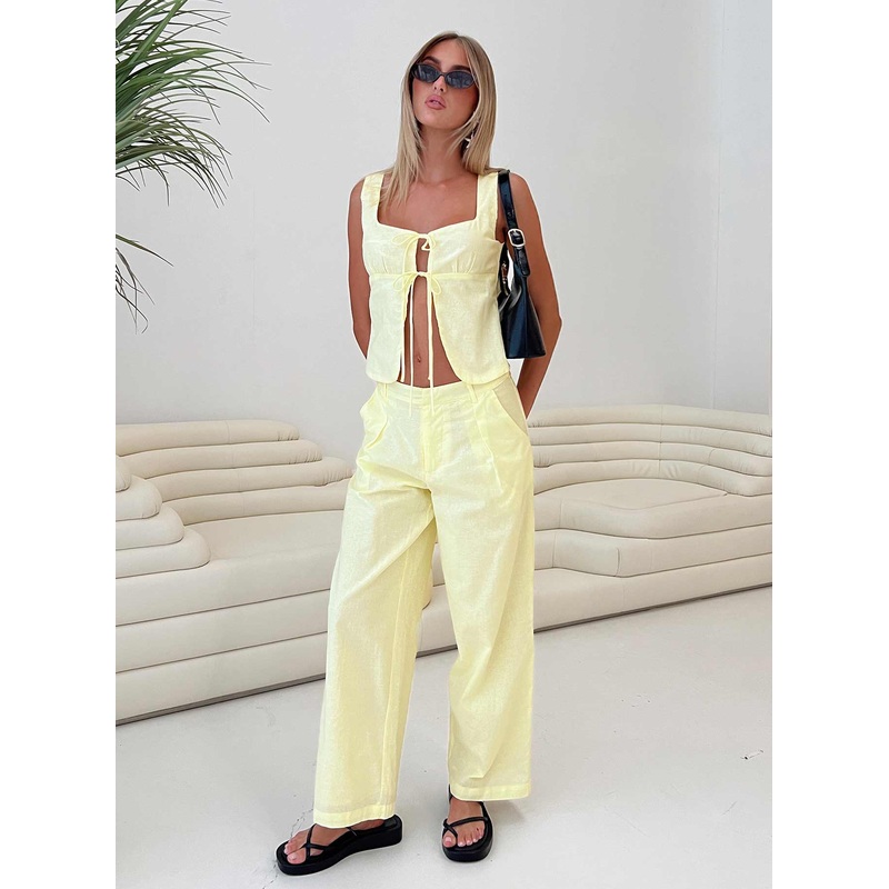 Such A Charmer Tie Up Set Yellow