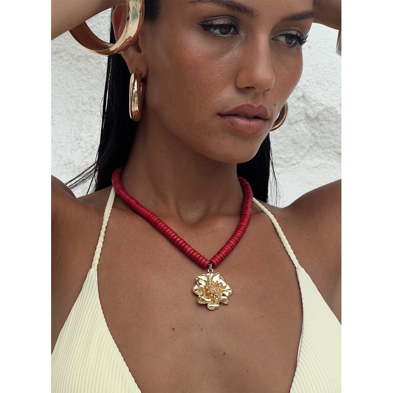 California Dreaming Necklace Red / Gold
