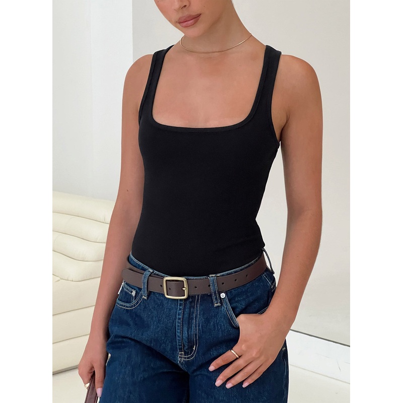Baseline Rib Bodysuit Black