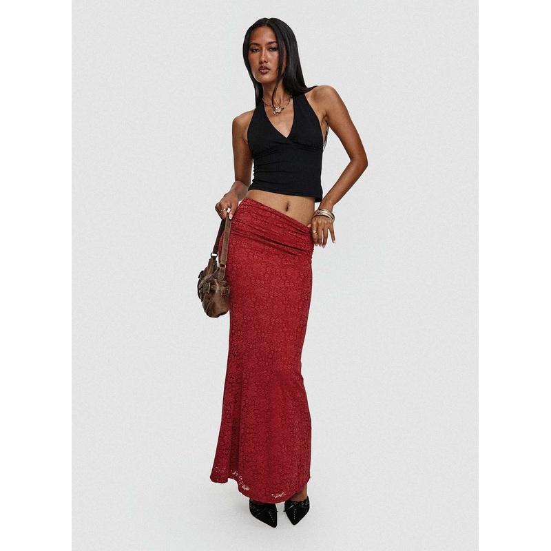 Silene Maxi Skirt Red