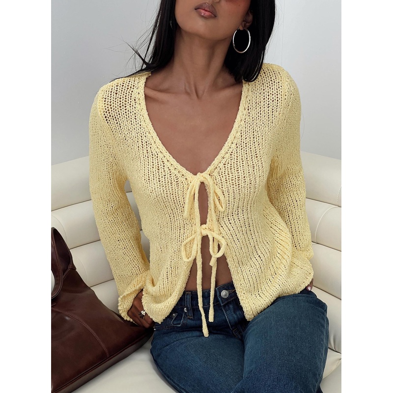 Swain Knit Cardigan Lemon