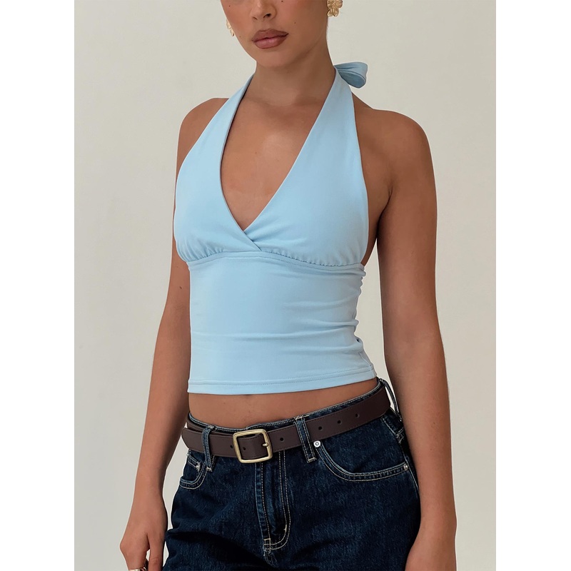 Whimsy Halter Top Blue