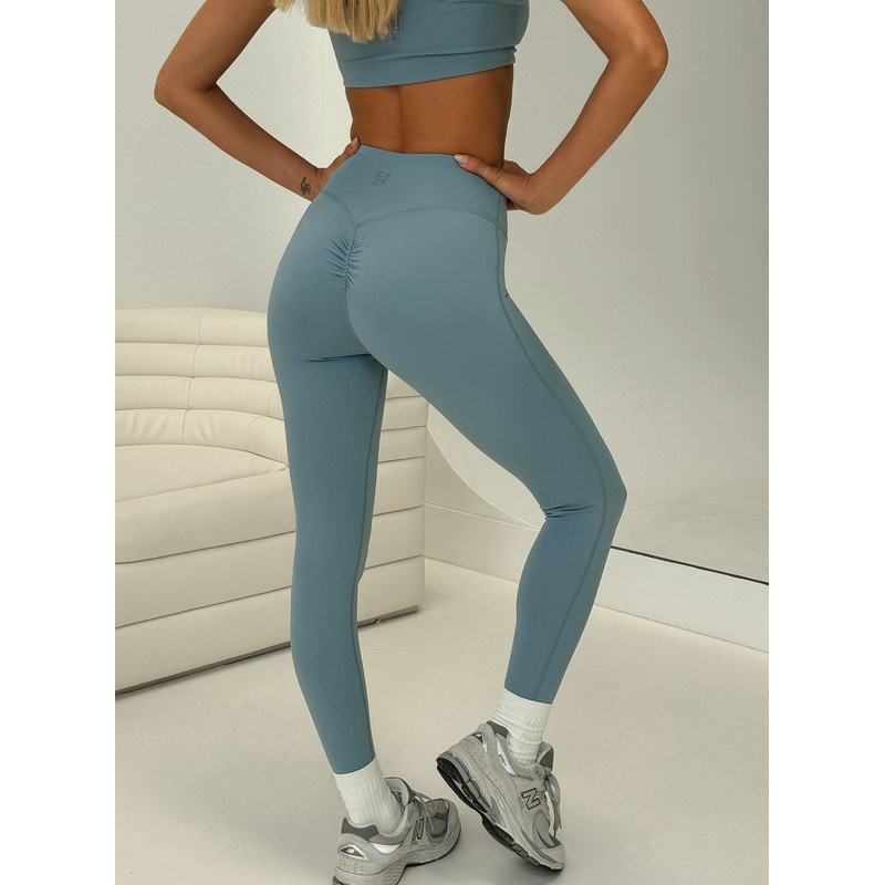 Dellah Ruched Back Leggings Blue