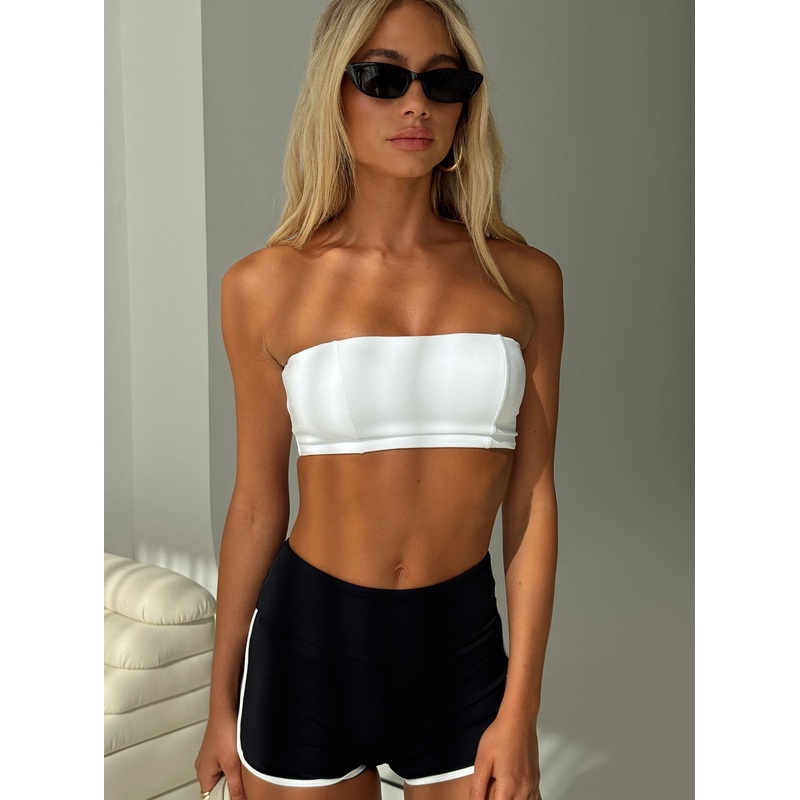 End Goal Active Bandeau Top White
