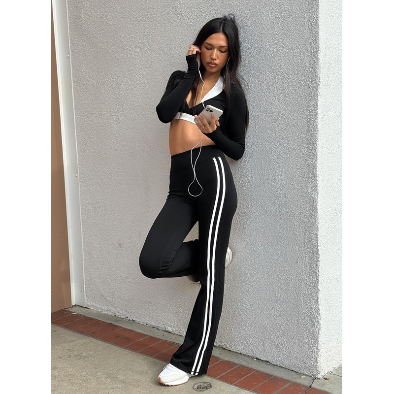 Fast Track Active Flare Pants Black