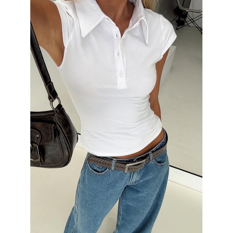 Prodigy Collared Polo Top White