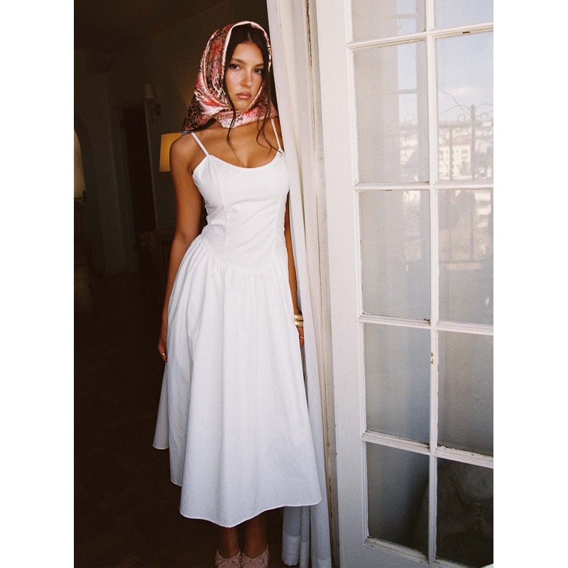 Such A Wallflower Midi Dress White