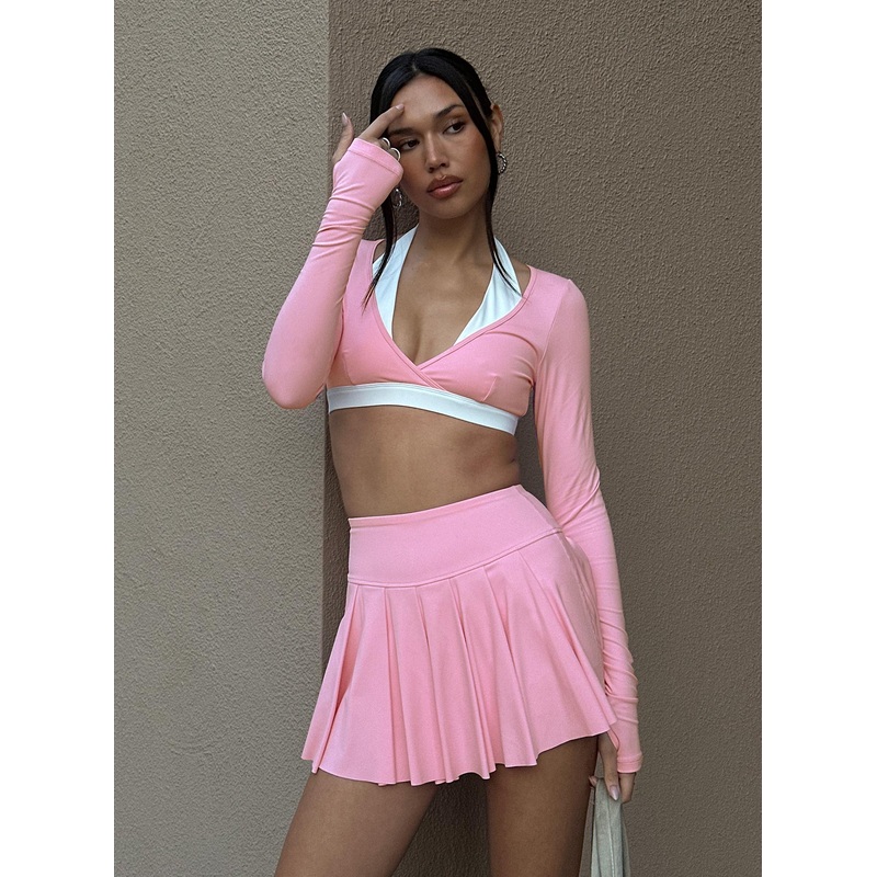 Vitality Long Sleeve Active Crop Pink