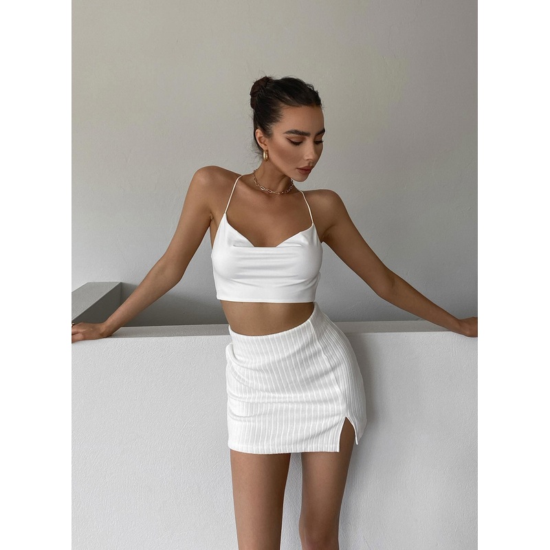 Human Movement Mini Skirt White