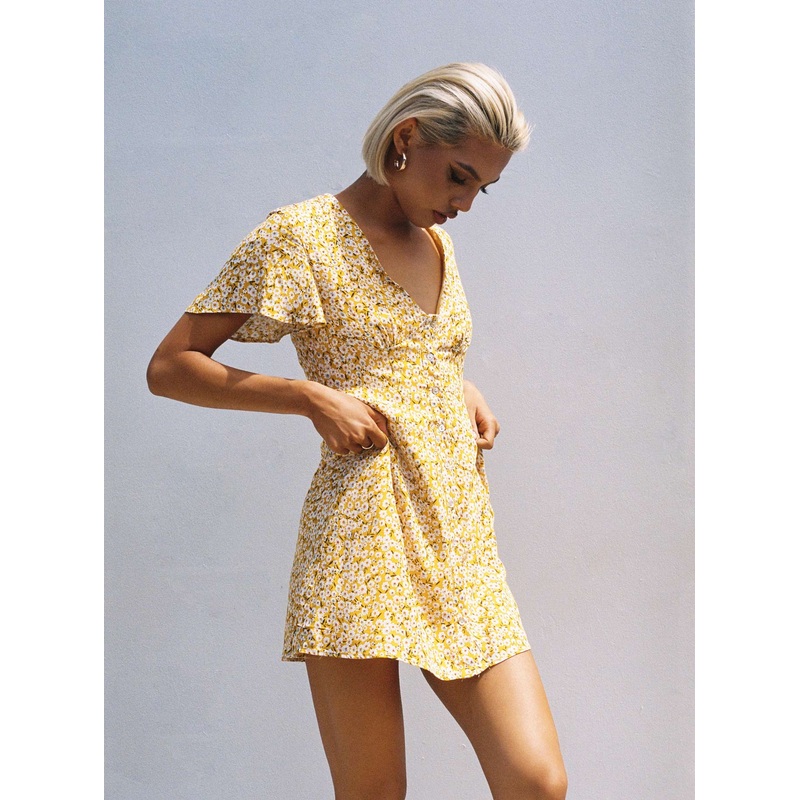 The Same Same Mini Dress Yellow