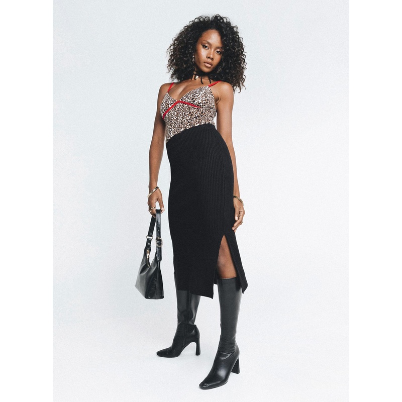 Zanna Midi Skirt Black